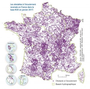 Map showing more than 90,000 obstacles in France