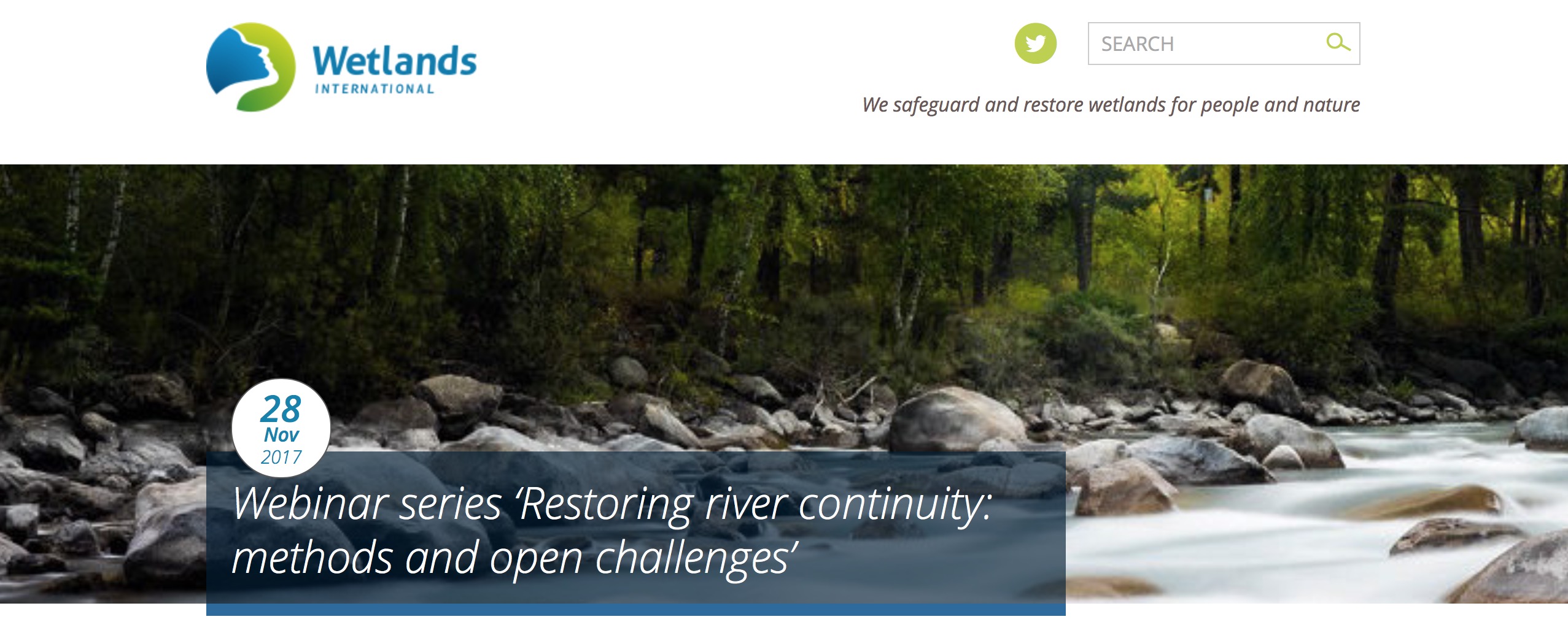 Wetlands International webinar series: Dam Removal Step by Step