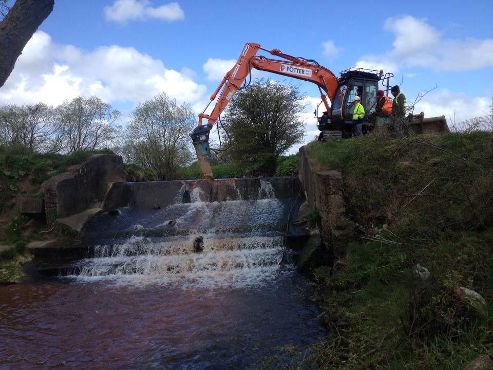 Fantastic barrier removal in Tees River Basin